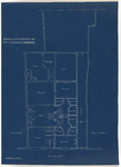 214784 Plattegrond van het bankgebouw van Huydecoper en Van Dielen (Oudkerkhof 13) te Utrecht.